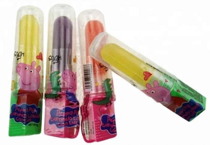 Leuchtende glänzende leuchten Süßigkeits-Lutscher-Form-Frucht-Aroma für Kinder