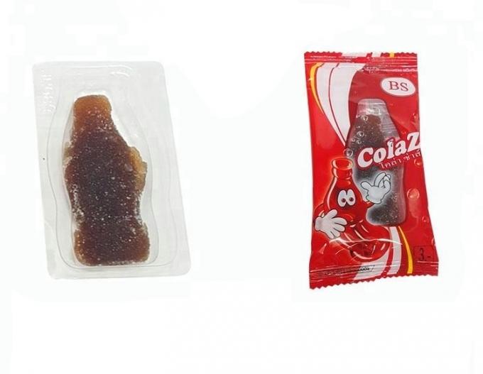 Kolabaum-Aroma-zähe gummiartige Süßigkeits-Kolabaum-Flaschen-Form-granulierter Zucker beschichtet